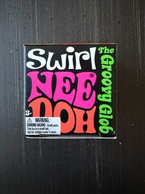 Swirl Nee Doh The Groovy Glob Kids Toy - Blue/White/Purple Swirl